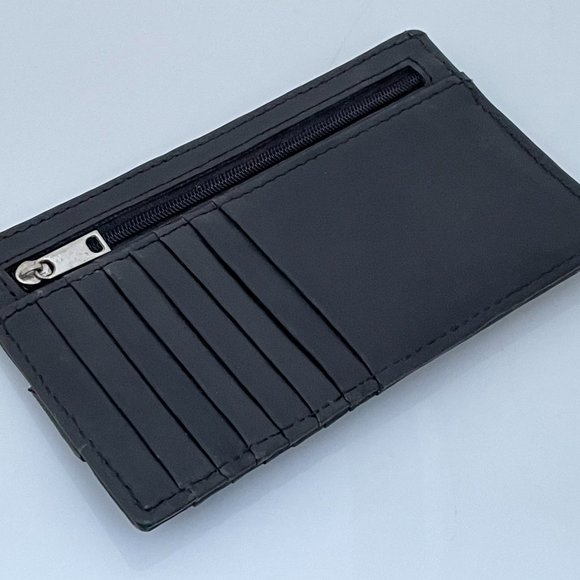 Card Holders Wallet Black Genuine Leather Handmade - Picture 3 of 10